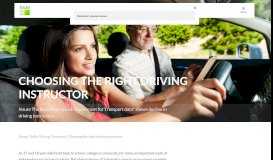 
							         Choosing the right driving instructor | insurethebox								  
							    