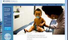 
							         Choosing the Right Pediatrician For Your Child - CHOC Children's Blog								  
							    