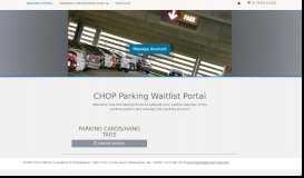 
							         CHOP Parking Waitlist Portal: The Children's Hospital of Philadelphia								  
							    