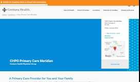 
							         CHPG Primary Care Meridian - Parker, CO | Centura Health								  
							    