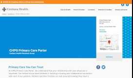 
							         CHPG Primary Care Porter | Centura Health								  
							    