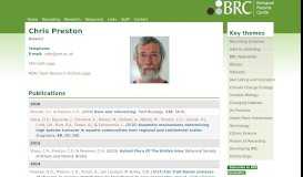 
							         Chris Preston | Biological Records Centre								  
							    