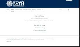 
							         Chris Rhodes — the University of Bath's research portal								  
							    