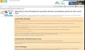 
							         Christchurch and East Dorset Consultation Portal								  
							    