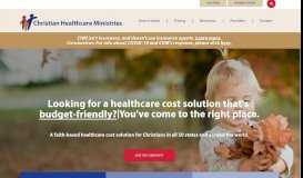 
							         Christian Healthcare Ministries | Healthcare cost sharing ministry								  
							    