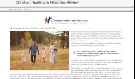 
							         Christian Healthcare Ministries Reviews. Read Our Reviews.								  
							    