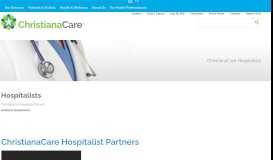 
							         Christiana Care Hospitalist Partners – Christiana Care Health System								  
							    