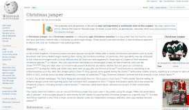 
							         Christmas jumper - Wikipedia								  
							    