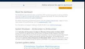 
							         Christmas System Maintenance - Tax Agent Portal Status								  
							    