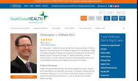 
							         Christopher J. Oldfield, M.D. | SouthCoast Health								  
							    
