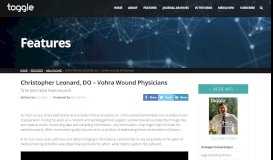 
							         Christopher Leonard, DO – Vohra Wound Physicians - ToggleMAG								  
							    