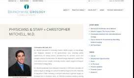 
							         CHRISTOPHER MITCHELL, M.D. - Brandywine Urology Consultants								  
							    