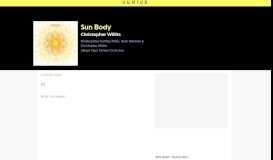 
							         Christopher Willits – Sun Body Lyrics | Genius Lyrics								  
							    