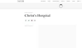 
							         Christ's Hospital School Fees & Results: 2019 Tatler Schools Guide ...								  
							    