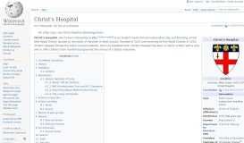 
							         Christ's Hospital - Wikipedia								  
							    