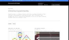 
							         Chrome Experiments | Experiments with Google								  
							    