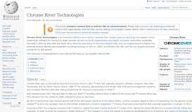 
							         Chrome River Technologies - Wikipedia								  
							    