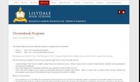 
							         Chromebook Program | Lilydale High School								  
							    