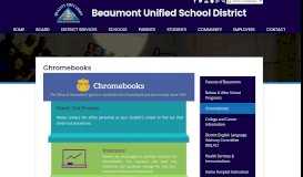 
							         Chromebooks - Miscellaneous - Beaumont Unified School District								  
							    