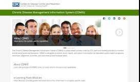 
							         Chronic Disease Management Information System (CDMIS)								  
							    