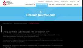 
							         Chronic Neutropenia | Indiana Hemophilia & Thrombosis Center								  
							    