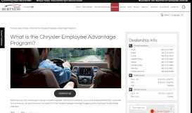
							         Chrysler Employee Advantage Program | Burtness Chrysler Dodge ...								  
							    
