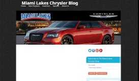 
							         Chrysler Portal Rumored for 2020 Production Start – Miami Lakes ...								  
							    