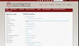 
							         CHS Families - Central High School District of Westosha								  
							    
