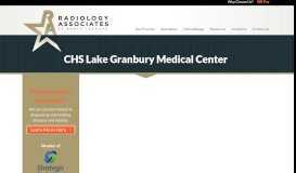 
							         CHS Lake Granbury Medical Center - Radiology Associates of North ...								  
							    