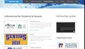 
							         CHS Students - Charlotte High School - Charlotte County Public Schools								  
							    