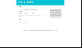 
							         Chubb Global Travel Insurance System								  
							    