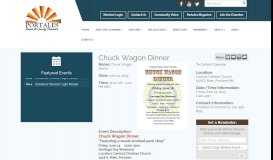 
							         Chuck Wagon Dinner - Jun 14, 2019 - Roosevelt County Chamber of ...								  
							    