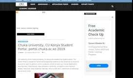 
							         Chuka University, CU Kenya Student Portal: portal.chuka.ac.ke 2019 ...								  
							    