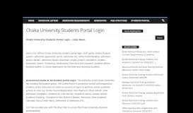 
							         Chuka University Students Portal Login - Eduloaded								  
							    