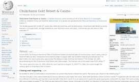 
							         Chukchansi Gold Resort & Casino - Wikipedia								  
							    