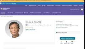 
							         Chung Rim, MD - Centegra Health System								  
							    