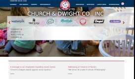 
							         Church and Dwight | Consumer Goods | Home and Personal Care ...								  
							    