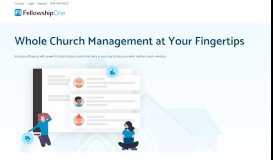 
							         Church Management Software by FellowshipOne								  
							    
