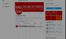 
							         Church Times Jobs (@ChurchjobsCT) | Twitter								  
							    