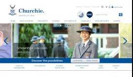 
							         Churchie - Leading Independent Boys' School								  
							    