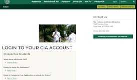 
							         CIA Account Login | Culinary Institute of America								  
							    