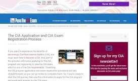 
							         CIA Application and CIA Exam Registration Process								  
							    