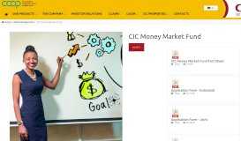 
							         CIC Money Market Fund								  
							    