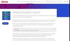 
							         Ciena - What is Emulation Cloud? - Ciena								  
							    