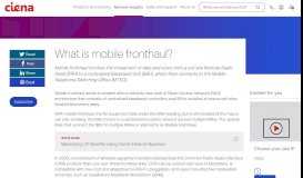
							         Ciena - What is mobile fronthaul? - Ciena								  
							    