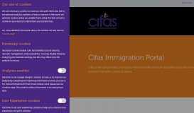 
							         Cifas Immigration Portal | Cifas								  
							    