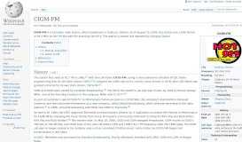 
							         CIGM-FM - Wikipedia								  
							    