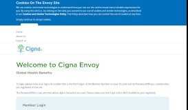 
							         Cigna Global Health Benefits - Member LogIn for Cigna Envoy								  
							    