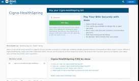 
							         Cigna-HealthSpring: Login, Bill Pay, Customer Service and Care Sign-In								  
							    