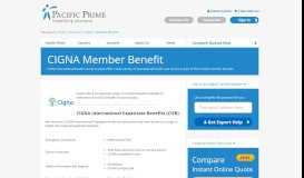 
							         CIGNA Member Benefits - Pacific Prime								  
							    